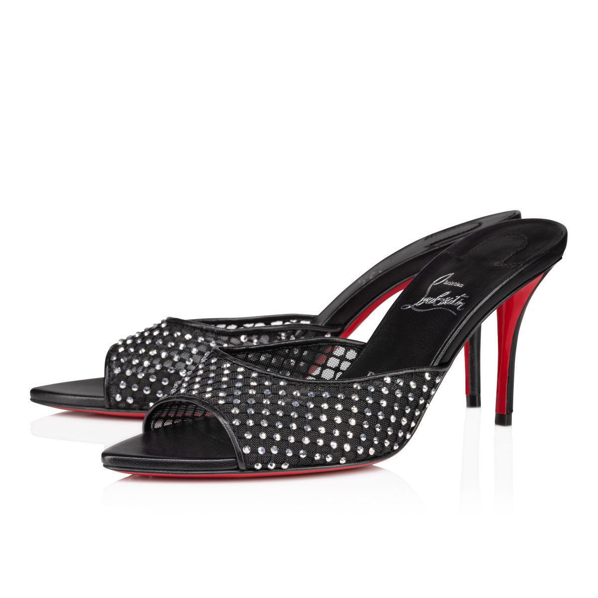 Christian Louboutin Schuhe Shop – Christian Louboutin apostropha mule mesh strass – 3240795b803 Designer-Schuhe